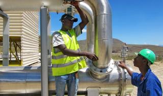 Worker in Olkaria Kenya