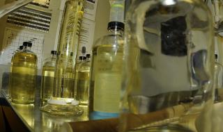 Biofuels undergoing a lab test