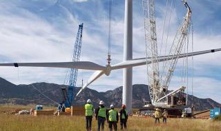 Installation of wind power turbines in Kenya